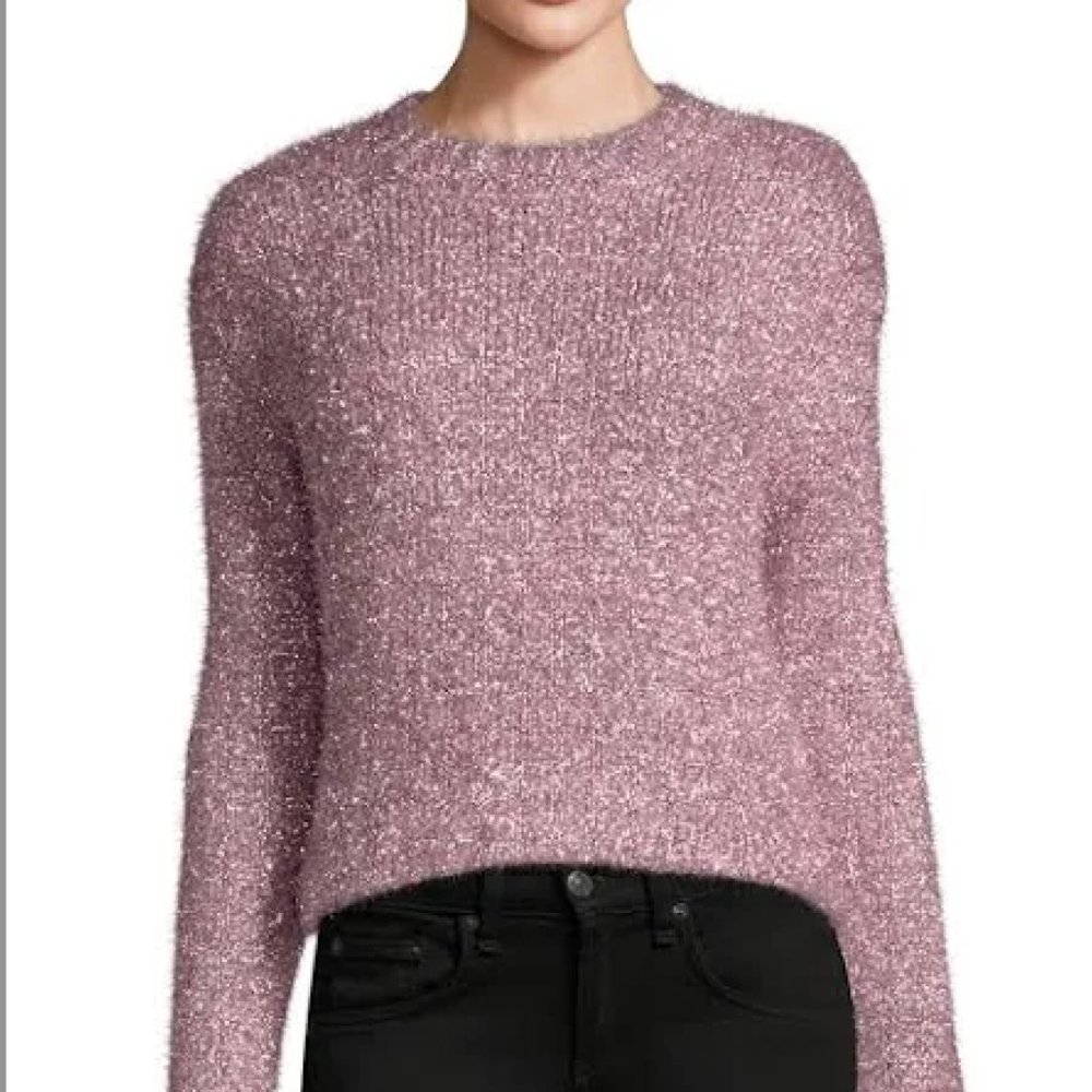 Milly Metallic Fringe Sweater